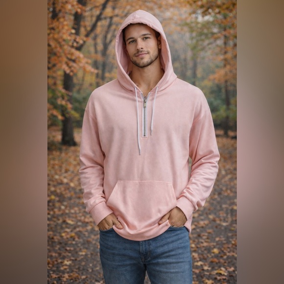 Pink Hooded Women's Sweater.  Never worn - Picture 2 of 5